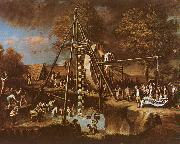 Charles Wilson Peale Disinterment of the Mastodon oil